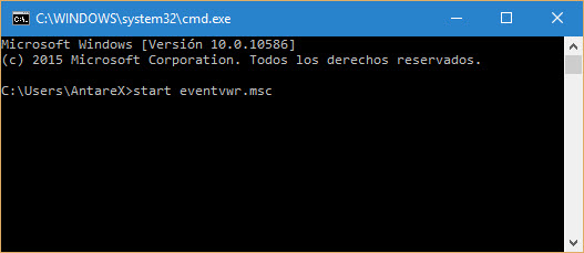 Registro de eventos desde el simbolo del sistema Registro de eventos desde el simbolo del sistema
