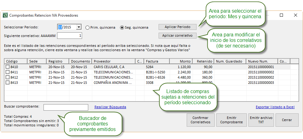 Ventana Retención I.V.A. Ventana Retención I.V.A.