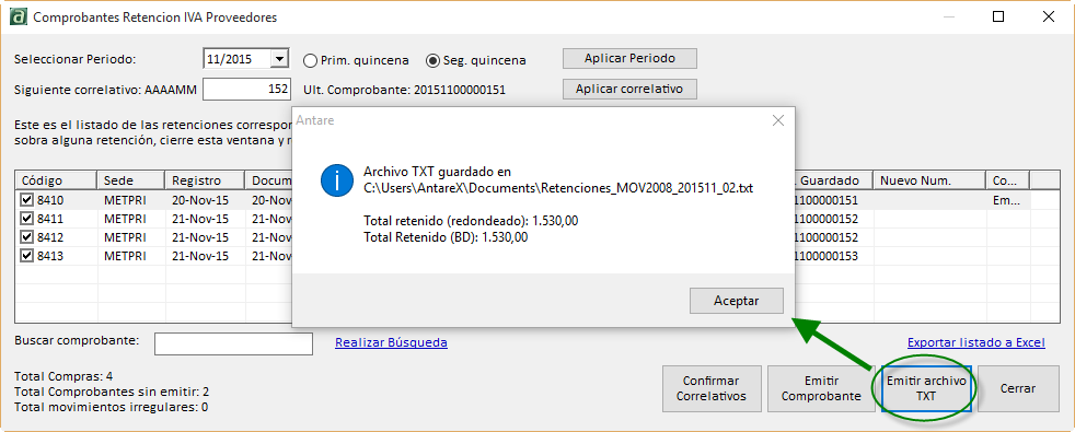 Generación de Archivo TXT Generación de Archivo TXT